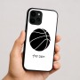 כיסוי בעיצוב אישי עם השם שלך לדגם - Apple iPhone 16 בעיצוב כדורסל