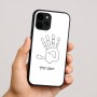 כיסוי בעיצוב אישי עם השם שלך לדגם - Apple iPhone 16 בעיצוב יד