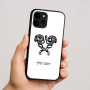 כיסוי בעיצוב אישי עם השם שלך לדגם - Apple iPhone 16 בעיצוב פרחי קרן
