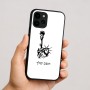 כיסוי בעיצוב אישי עם השם שלך לדגם - Apple iPhone 16 בעיצוב פסל החירות