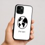 כיסוי בעיצוב אישי עם השם שלך לדגם - Apple iPhone 16 בעיצוב עולם