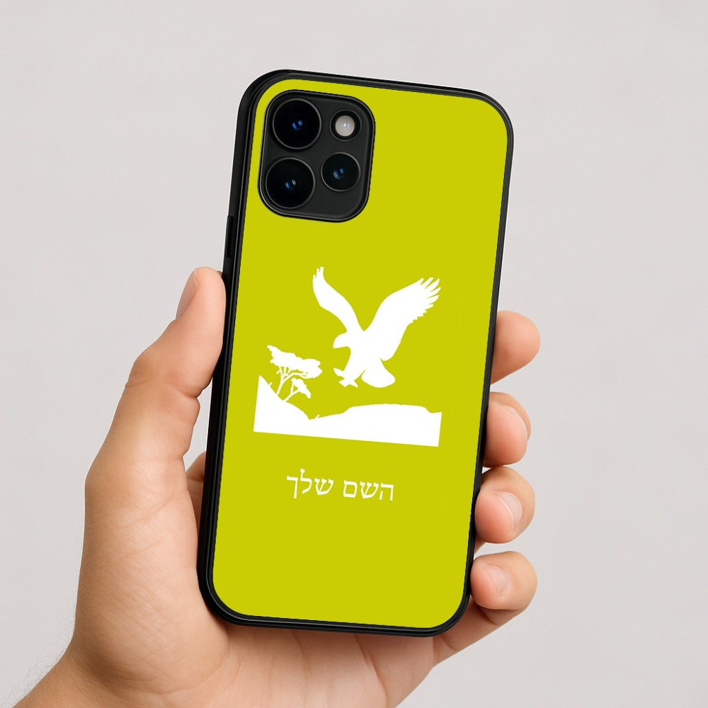 כיסוי בעיצוב אישי עם השם שלך לדגם - Apple iPhone 16 בעיצוב נשר אמריקאי