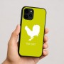 כיסוי בעיצוב אישי עם השם שלך לדגם - Apple iPhone 16 בעיצוב תרנגול
