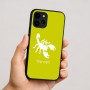 כיסוי בעיצוב אישי עם השם שלך לדגם - Apple iPhone 16 בעיצוב עקרב