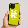 כיסוי בעיצוב אישי עם השם שלך לדגם - Apple iPhone 16 בעיצוב אהבה