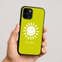 כיסוי בעיצוב אישי עם השם שלך לדגם - Apple iPhone 16 בעיצוב שמש