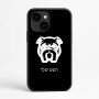 כיסוי בעיצוב אישי עם השם שלך לדגם - Apple iPhone 16e בעיצוב פרצוף בולדוג