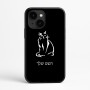 כיסוי בעיצוב אישי עם השם שלך לדגם - Apple iPhone 16e בעיצוב חתול
