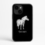 כיסוי בעיצוב אישי עם השם שלך לדגם - Apple iPhone 16e בעיצוב זברה