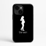 כיסוי בעיצוב אישי עם השם שלך לדגם - Apple iPhone 16e בעיצוב אישה בהריון