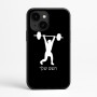 כיסוי בעיצוב אישי עם השם שלך לדגם - Apple iPhone 16e בעיצוב הרמת משקולות