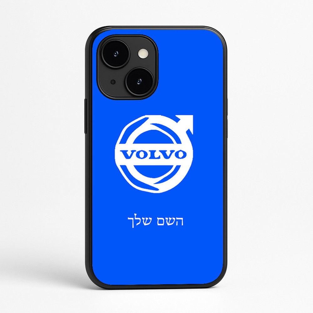 כיסוי בעיצוב אישי עם השם שלך לדגם - Apple iPhone 16e בעיצוב וולוו