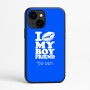 כיסוי בעיצוב אישי עם השם שלך לדגם - Apple iPhone 16e בעיצוב נשקי את חבר שלי
