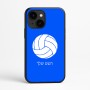 כיסוי בעיצוב אישי עם השם שלך לדגם - Apple iPhone 16e בעיצוב כדור כדורעף