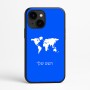 כיסוי בעיצוב אישי עם השם שלך לדגם - Apple iPhone 16e בעיצוב מפת העולם
