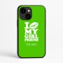 כיסוי בעיצוב אישי עם השם שלך לדגם - Apple iPhone 16e בעיצוב לנשק את החברה שלי