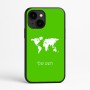 כיסוי בעיצוב אישי עם השם שלך לדגם - Apple iPhone 16e בעיצוב מפת העולם