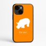 כיסוי בעיצוב אישי עם השם שלך לדגם - Apple iPhone 16e בעיצוב קרנף