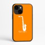 כיסוי בעיצוב אישי עם השם שלך לדגם - Apple iPhone 16e בעיצוב סקסופון
