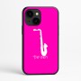 כיסוי בעיצוב אישי עם השם שלך לדגם - Apple iPhone 16e בעיצוב סקסופון
