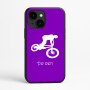 כיסוי בעיצוב אישי עם השם שלך לדגם - Apple iPhone 16e בעיצוב רוכב אופניים