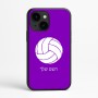 כיסוי בעיצוב אישי עם השם שלך לדגם - Apple iPhone 16e בעיצוב כדור כדורעף