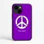 כיסוי בעיצוב אישי עם השם שלך לדגם - Apple iPhone 16e בעיצוב סמל השלום