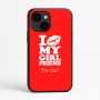 כיסוי בעיצוב אישי עם השם שלך לדגם - Apple iPhone 16e בעיצוב לנשק את החברה שלי