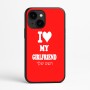 כיסוי בעיצוב אישי עם השם שלך לדגם - Apple iPhone 16e בעיצוב אוהב את החברה שלי