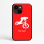 כיסוי בעיצוב אישי עם השם שלך לדגם - Apple iPhone 16e בעיצוב רוכב אופניים