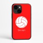 כיסוי בעיצוב אישי עם השם שלך לדגם - Apple iPhone 16e בעיצוב כדור כדורעף
