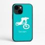 כיסוי בעיצוב אישי עם השם שלך לדגם - Apple iPhone 16e בעיצוב רוכב אופניים