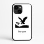 כיסוי בעיצוב אישי עם השם שלך לדגם - Apple iPhone 16e בעיצוב נשר אמריקאי