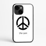 כיסוי בעיצוב אישי עם השם שלך לדגם - Apple iPhone 16e בעיצוב סמל השלום
