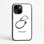 כיסוי בעיצוב אישי עם השם שלך לדגם - Apple iPhone 16e בעיצוב סטטוסקופ רופא