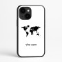כיסוי בעיצוב אישי עם השם שלך לדגם - Apple iPhone 16e בעיצוב מפת העולם