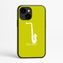 כיסוי בעיצוב אישי עם השם שלך לדגם - Apple iPhone 16e בעיצוב סקסופון