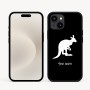 כיסוי בעיצוב אישי עם השם שלך לדגם - Apple iPhone 16e בעיצוב קנגורו