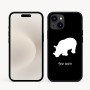 כיסוי בעיצוב אישי עם השם שלך לדגם - Apple iPhone 16e בעיצוב קרנף