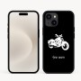 כיסוי בעיצוב אישי עם השם שלך לדגם - Apple iPhone 16e בעיצוב הארלי-דיווידסון