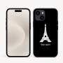 כיסוי בעיצוב אישי עם השם שלך לדגם - Apple iPhone 16e בעיצוב מגדל אייפל