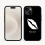 כיסוי בעיצוב אישי עם השם שלך לדגם - Apple iPhone 16e בעיצוב שפתיים - נשיקה