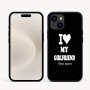 כיסוי בעיצוב אישי עם השם שלך לדגם - Apple iPhone 16e בעיצוב אוהב את החברה שלי