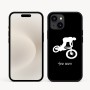 כיסוי בעיצוב אישי עם השם שלך לדגם - Apple iPhone 16e בעיצוב רוכב אופניים