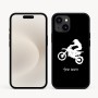 כיסוי בעיצוב אישי עם השם שלך לדגם - Apple iPhone 16e בעיצוב מוטוקרוס