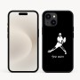 כיסוי בעיצוב אישי עם השם שלך לדגם - Apple iPhone 16e בעיצוב שחקן טניס