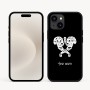 כיסוי בעיצוב אישי עם השם שלך לדגם - Apple iPhone 16e בעיצוב פרחי קרן