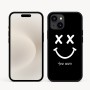 כיסוי בעיצוב אישי עם השם שלך לדגם - Apple iPhone 16e בעיצוב סמיילי