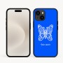 כיסוי בעיצוב אישי עם השם שלך לדגם - Apple iPhone 16e בעיצוב פרפר