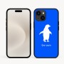 כיסוי בעיצוב אישי עם השם שלך לדגם - Apple iPhone 16e בעיצוב פינגווין